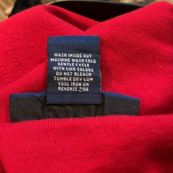 Karen Scott Red Beaded Cotton Long Sleeve - Picture 5 of 5